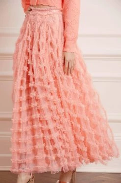 UK Needle & Thread Holding LTD Florence Ruffle Ankle Skirt