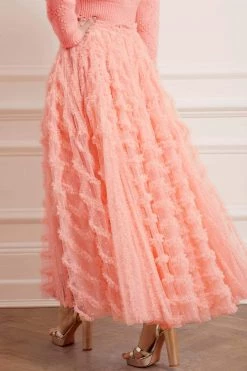 UK Needle & Thread Holding LTD Florence Ruffle Ankle Skirt