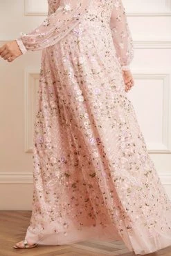 Needle & Thread Holding LTD All - Womenswear Floret V-Neck Gown 15 Needle & Thread Holding LTD All - Womenswear Floret V-Neck Gown