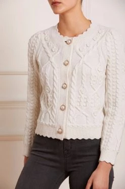 Needle & Thread Holding LTD Flower Applique Short Cardigan All - Womenswear