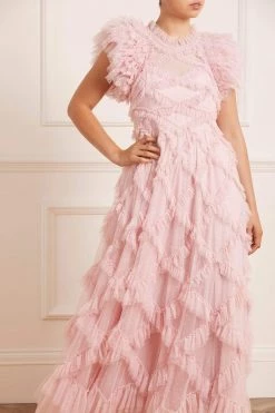Needle & Thread Holding LTD Genevieve Ruffle Gown 14 Needle & Thread Holding LTD Genevieve Ruffle Gown