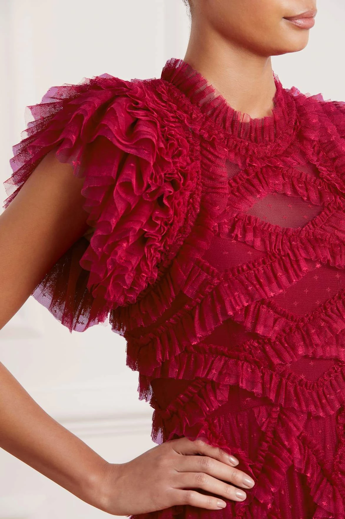 Needle & Thread Holding LTD All - Womenswear Genevieve Ruffle Gown 6 Needle & Thread Holding LTD All - Womenswear Genevieve Ruffle Gown