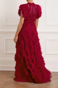 Needle & Thread Holding LTD All - Womenswear Genevieve Ruffle Gown 16 Needle & Thread Holding LTD All - Womenswear Genevieve Ruffle Gown