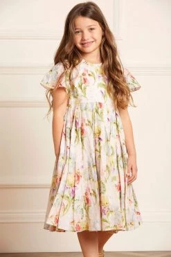 Needle & Thread Holding LTD Iris Bloom Cotton Kids Prom Dress