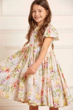 Needle & Thread Holding LTD Iris Bloom Cotton Kids Prom Dress
