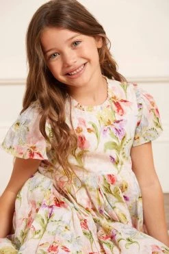 Needle & Thread Holding LTD Iris Bloom Cotton Kids Prom Dress