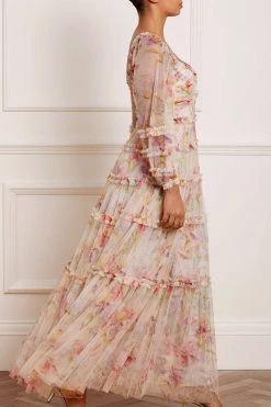 Needle & Thread Holding LTD Iris Bloom Gown All - Womenswear