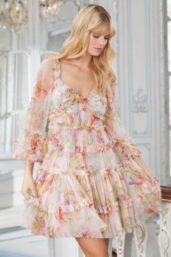 Needle & Thread Holding LTD Iris Bloom Mini Dress