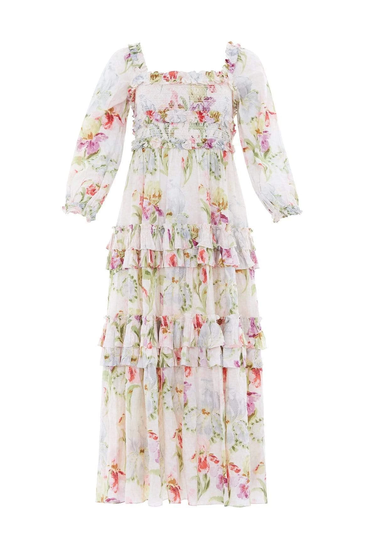 Needle & Thread Holding LTD Iris Cotton Smocked Ankle Gown All - Womenswear 8 Needle & Thread Holding LTD Iris Cotton Smocked Ankle Gown All - Womenswear