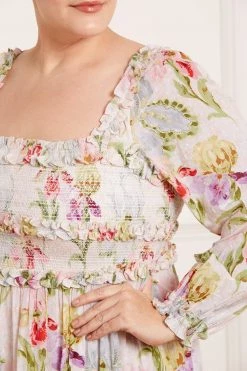 Needle & Thread Holding LTD Iris Cotton Smocked Ankle Gown All - Womenswear 13 Needle & Thread Holding LTD Iris Cotton Smocked Ankle Gown All - Womenswear