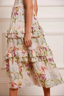 Needle & Thread Holding LTD Iris Cotton Smocked Bandeau Ballerina Dress