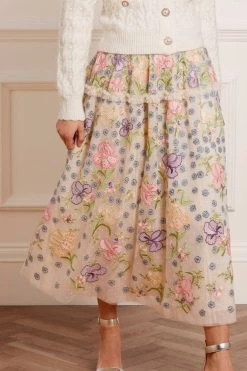 Needle & Thread Holding LTD All - Womenswear Iris Embroidered Ballerina Skirt