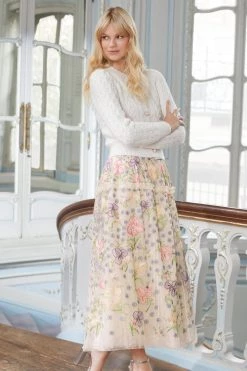 Needle & Thread Holding LTD All - Womenswear Iris Embroidered Ballerina Skirt