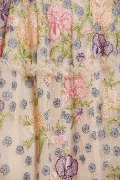 Needle & Thread Holding LTD Iris Embroidered Cami Ankle Gown