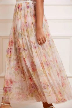 Needle & Thread Holding LTD Iris Sequin Bodice Short Sleeve Round Neck Ankle Gown All - Womenswear 14 Needle & Thread Holding LTD Iris Sequin Bodice Short Sleeve Round Neck Ankle Gown All - Womenswear