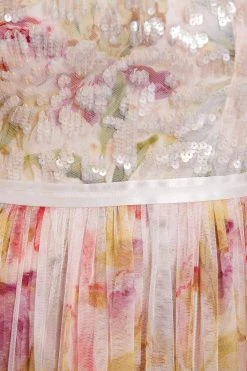 Needle & Thread Holding LTD Iris Sequin Bodice Short Sleeve Round Neck Ankle Gown All - Womenswear 15 Needle & Thread Holding LTD Iris Sequin Bodice Short Sleeve Round Neck Ankle Gown All - Womenswear