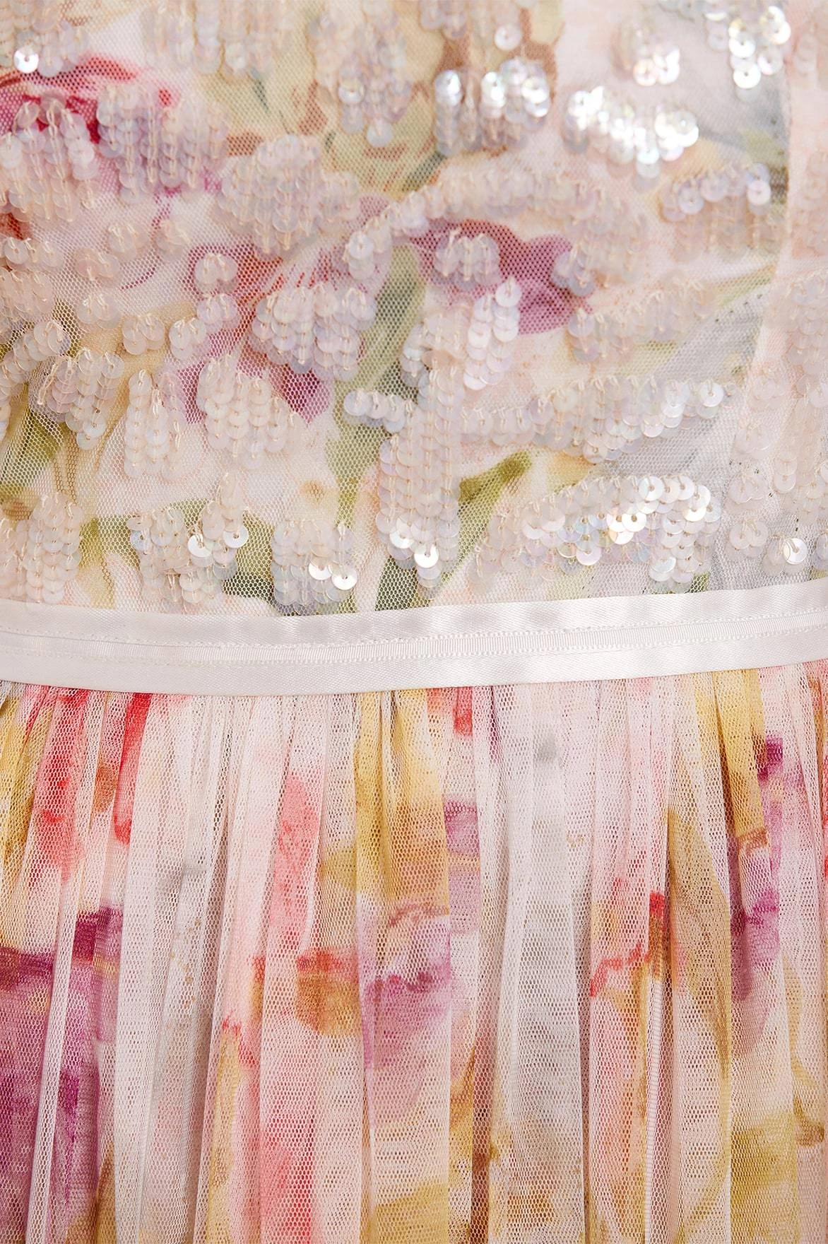 Needle & Thread Holding LTD Iris Sequin Bodice Short Sleeve Round Neck Ankle Gown All - Womenswear 7 Needle & Thread Holding LTD Iris Sequin Bodice Short Sleeve Round Neck Ankle Gown All - Womenswear