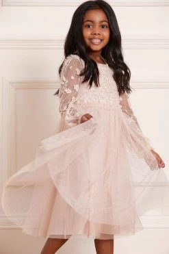 Needle & Thread Holding LTD Lilybelle Long Sleeve Kids Dress