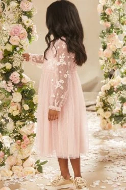 Needle & Thread Holding LTD Lilybelle Long Sleeve Kids Dress