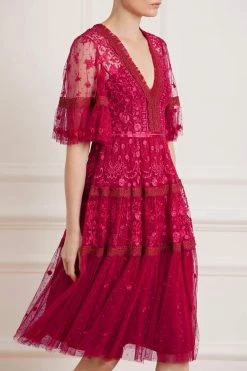 Needle & Thread Holding LTD Lottie Lace Midi Dress 10 Needle & Thread Holding LTD Lottie Lace Midi Dress