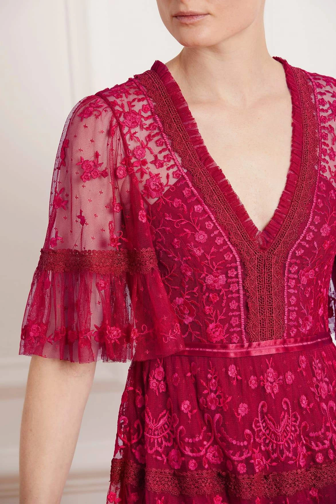 Needle & Thread Holding LTD Lottie Lace Midi Dress 6 Needle & Thread Holding LTD Lottie Lace Midi Dress