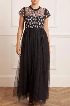 Needle & Thread Holding LTD Lovell Ditsy Bodice Gown All - Womenswear