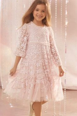 Premium Dress Store 21 Needle & Thread Holding LTD All-Kids Margot Long Sleeve Kids Dress