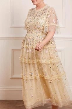 Needle & Thread Holding LTD Martha Ditsy Ankle Gown