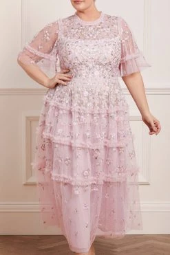 Needle & Thread Holding LTD Martha Ditsy Ankle Gown