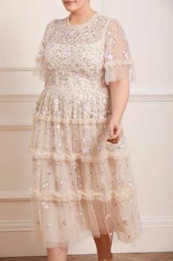 Needle & Thread Holding LTD Martha Ditsy Round Neck Ballerina Dress All - Womenswear 11 Needle & Thread Holding LTD Martha Ditsy Round Neck Ballerina Dress All - Womenswear