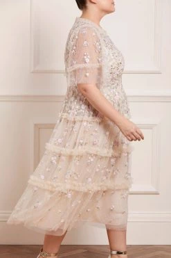 Needle & Thread Holding LTD Martha Ditsy Round Neck Ballerina Dress All - Womenswear 14 Needle & Thread Holding LTD Martha Ditsy Round Neck Ballerina Dress All - Womenswear