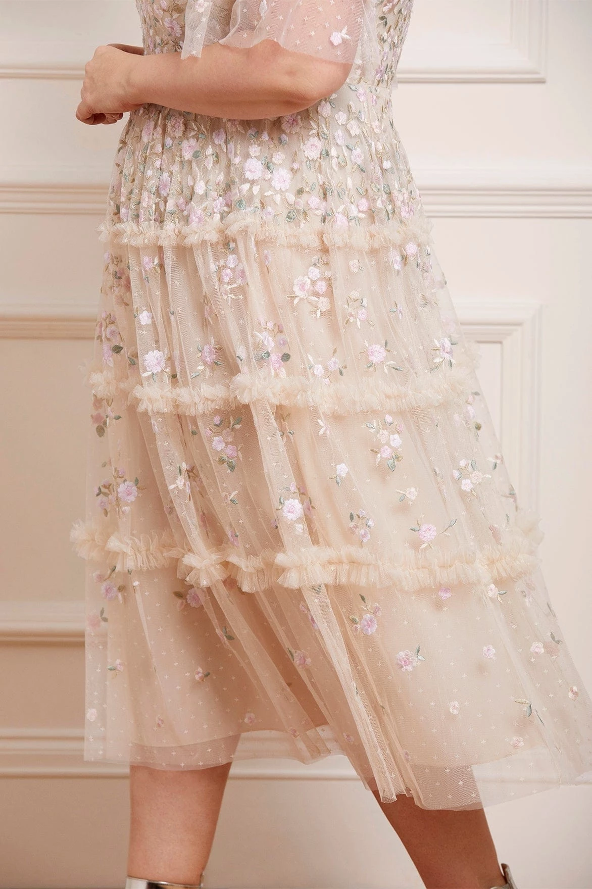 Needle & Thread Holding LTD Martha Ditsy Round Neck Ballerina Dress All - Womenswear 7 Needle & Thread Holding LTD Martha Ditsy Round Neck Ballerina Dress All - Womenswear