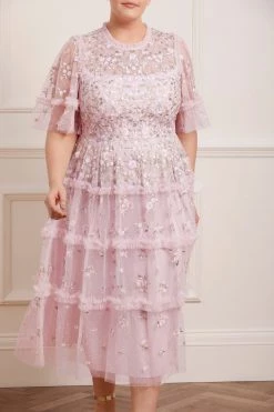 Needle & Thread Holding LTD Martha Ditsy Round Neck Ballerina Dress