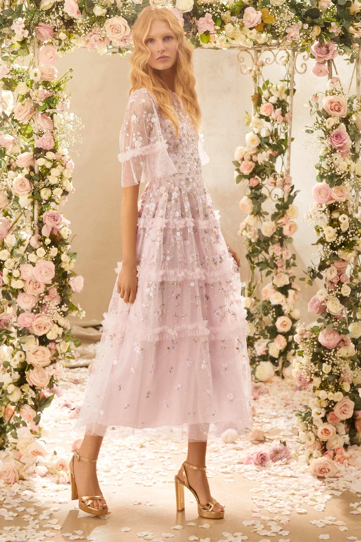 Needle & Thread Holding LTD Martha Ditsy Round Neck Ballerina Dress 8 Needle & Thread Holding LTD Martha Ditsy Round Neck Ballerina Dress