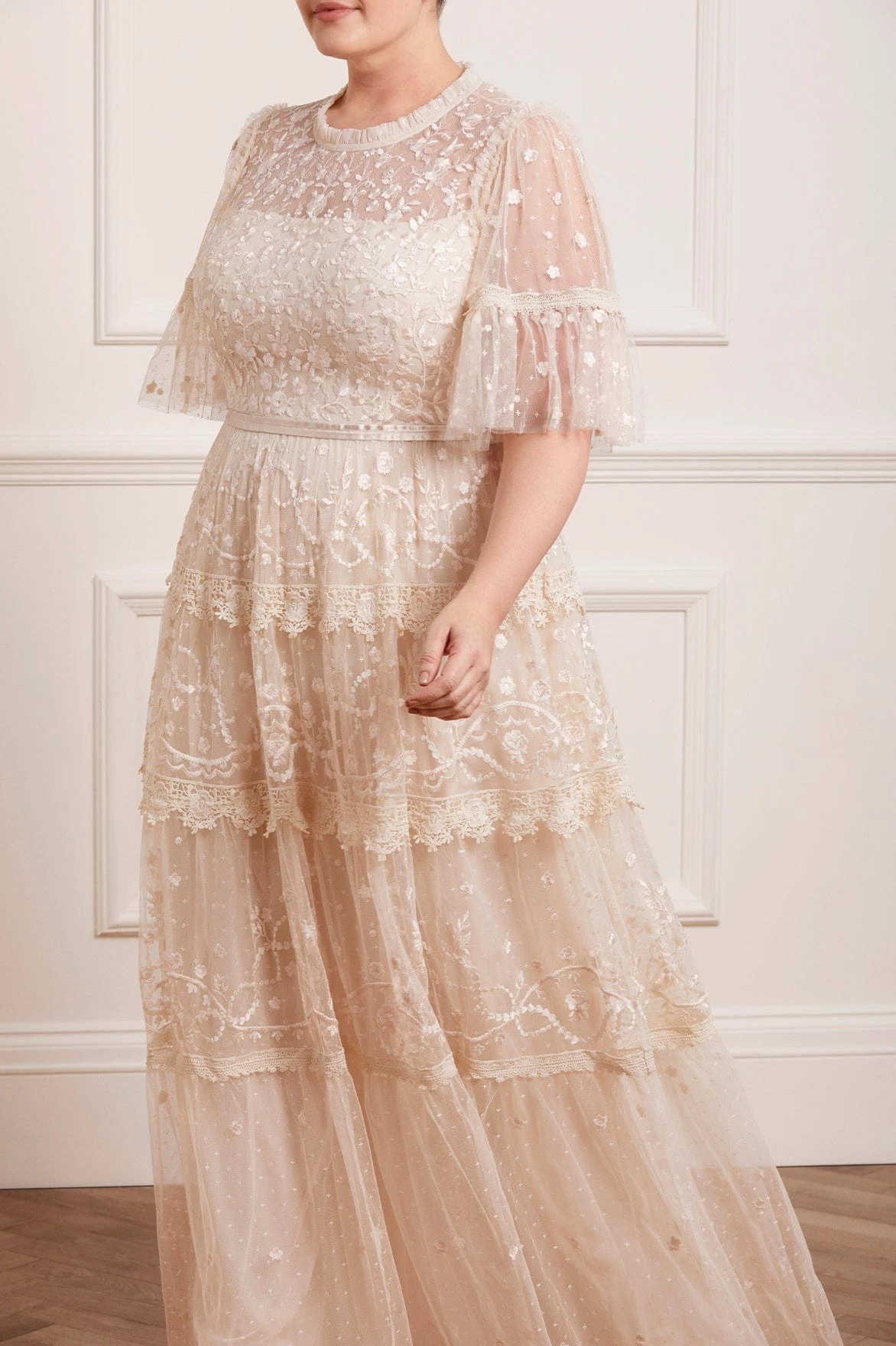 Needle & Thread Holding LTD Midsummer Lace Round Neck Gown 3 Needle & Thread Holding LTD Midsummer Lace Round Neck Gown