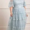 Needle & Thread Holding LTD Midsummer Lace Round Neck Gown All - Womenswear