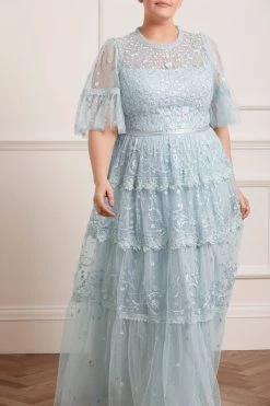 Needle & Thread Holding LTD Midsummer Lace Round Neck Gown All - Womenswear
