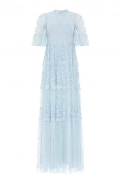 Needle & Thread Holding LTD Midsummer Lace Round Neck Gown All - Womenswear