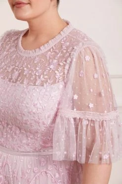 Needle & Thread Holding LTD Midsummer Lace Round Neck Gown