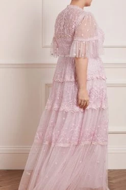 Needle & Thread Holding LTD Midsummer Lace Round Neck Gown