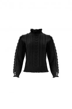 Needle & Thread Holding LTD Mixed Stitch Crochet Trim Short Jumper