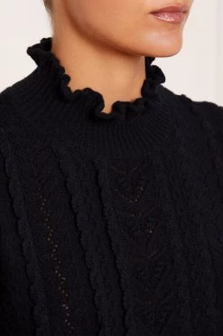 Needle & Thread Holding LTD Mixed Stitch Crochet Trim Short Jumper