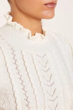 Needle & Thread Holding LTD All - Womenswear Mixed Stitch Crochet Trim Short Jumper