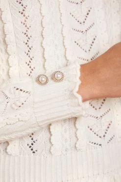 Needle & Thread Holding LTD All - Womenswear Mixed Stitch Crochet Trim Short Jumper