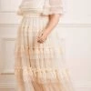 Needle & Thread Holding LTD Peaches Smocked Ankle Gown