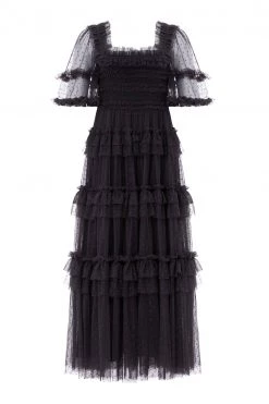 Needle & Thread Holding LTD Peaches Smocked Ankle Gown