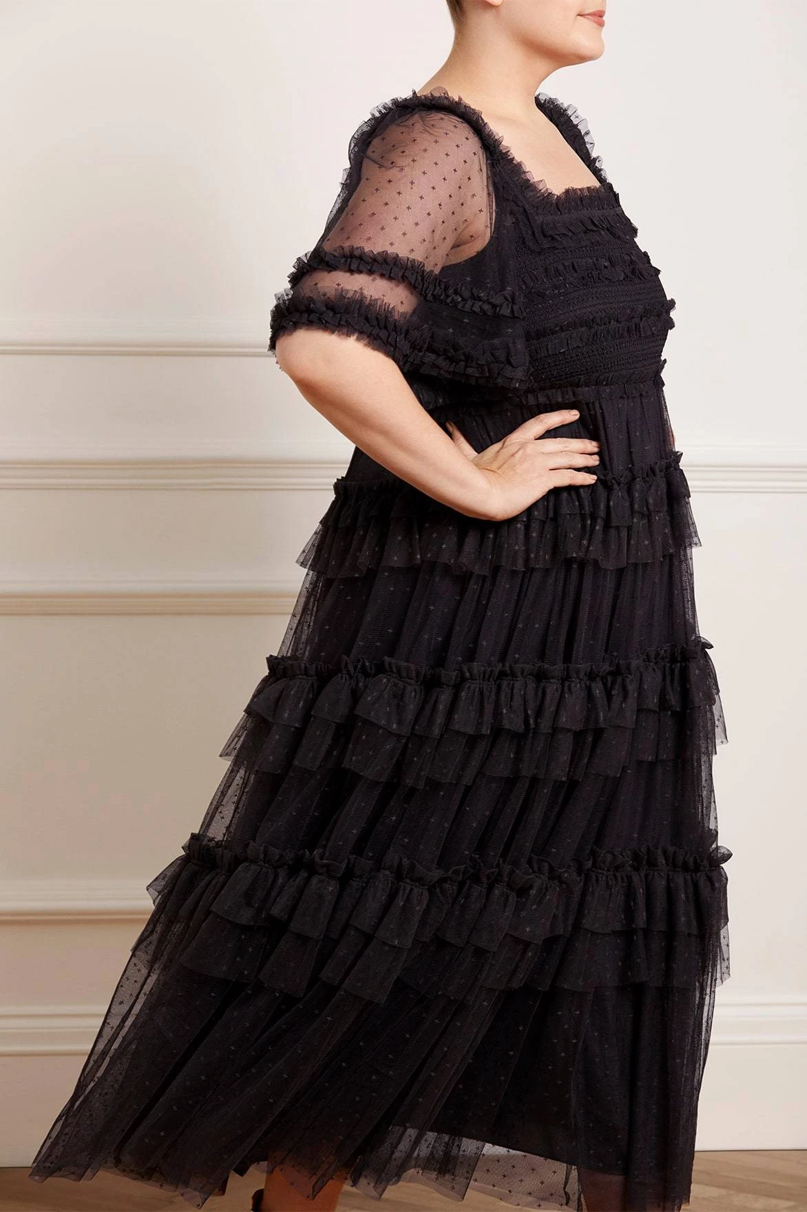 Needle & Thread Holding LTD Peaches Smocked Ankle Gown 3 Needle & Thread Holding LTD Peaches Smocked Ankle Gown