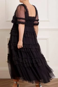 Needle & Thread Holding LTD Peaches Smocked Ankle Gown 14 Needle & Thread Holding LTD Peaches Smocked Ankle Gown