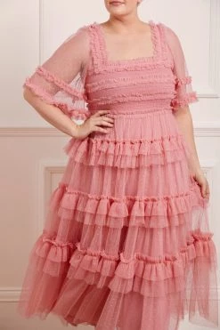 Needle & Thread Holding LTD All - Womenswear Peaches Smocked Ankle Gown