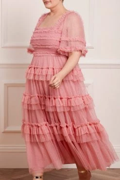 Needle & Thread Holding LTD All - Womenswear Peaches Smocked Ankle Gown